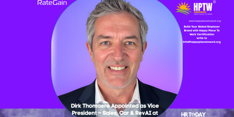 Dirk Thomaere Appointed as Vice President – Sales, Car & RevAI at RateGain