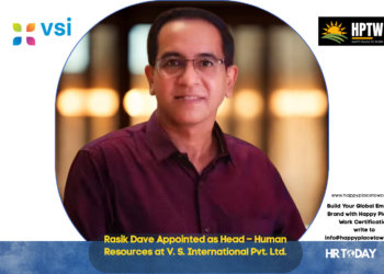 Rasik Dave Appointed as Head – Human Resources at V. S. International Pvt. Ltd.