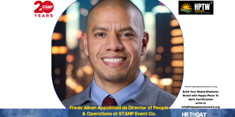 Fredo Alban Appointed as Director of People & Operations at STAMP Event Co.