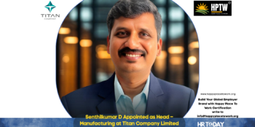 Senthilkumar D Appointed as Head – Manufacturing at Titan Company Limited