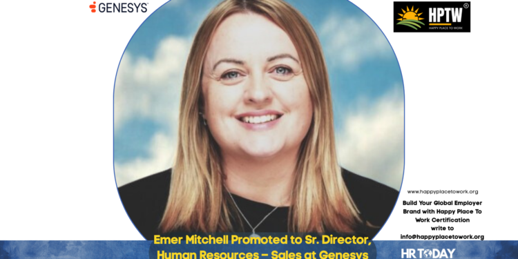Emer Mitchell Promoted to Sr. Director, Human Resources – Sales at Genesys