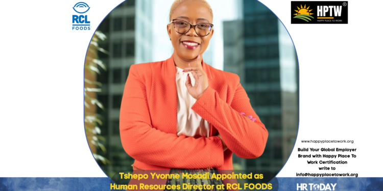Tshepo Yvonne Mosadi Appointed as Human Resources Director at RCL FOODS