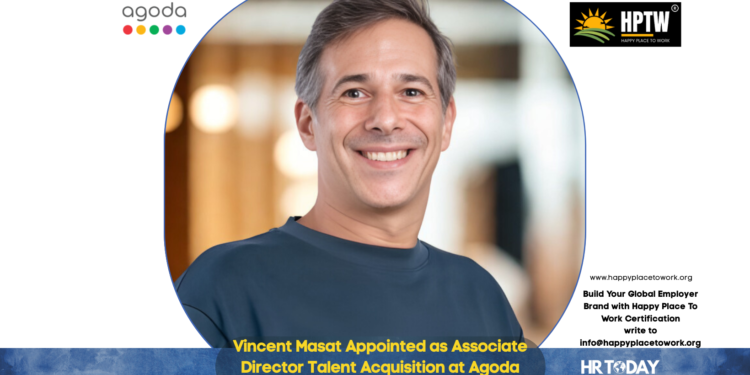 Vincent Masat Appointed as Associate Director Talent Acquisition at Agoda