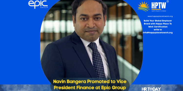 Navin Bangera Promoted to Vice President Finance at Epic Group