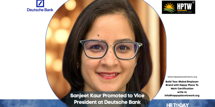 Sanjeet Kaur Promoted to Vice President at Deutsche Bank