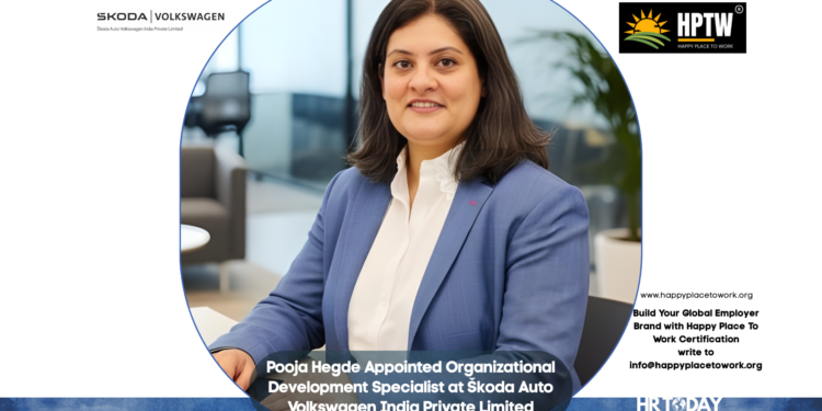 Pooja Hegde Appointed Organizational Development Specialist at Škoda Auto Volkswagen India Private Limited