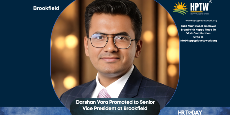 Darshan Vora Promoted to Senior Vice President at Brookfield