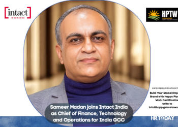 Sameer Madan joins Intact India as Chief of Finance, Technology and Operations for India GCC