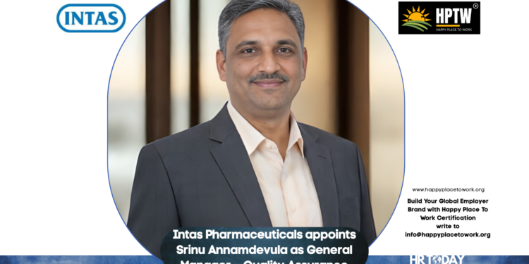 Intas Pharmaceuticals appoints Srinu Annamdevula as General Manager – Quality Assurance