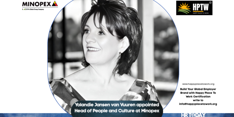 Yolandie Jansen van Vuuren appointed Head of People and Culture at Minopex
