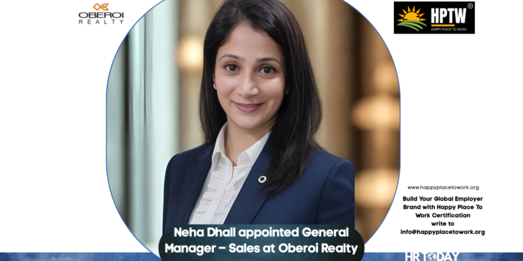 Neha Dhall appointed General Manager – Sales at Oberoi Realty