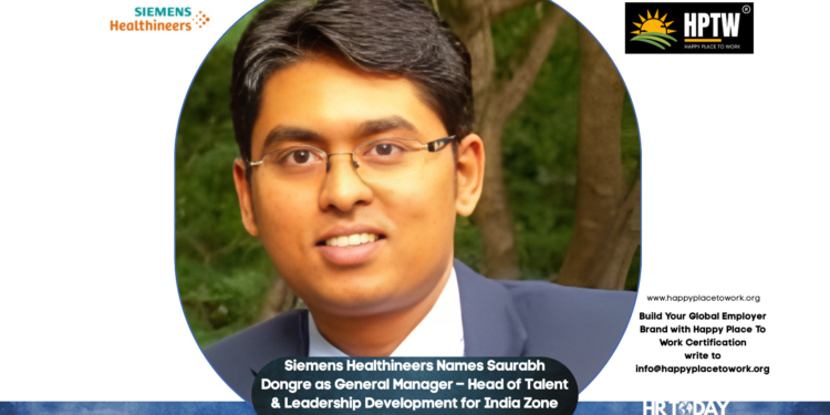 Siemens Healthineers Names Saurabh Dongre as General Manager – Head of Talent & Leadership Development for India Zone