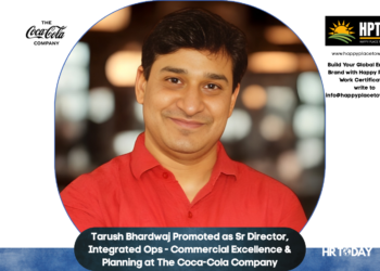 Tarush Bhardwaj Promoted as Sr Director, Integrated Ops - Commercial Excellence & Planning at The Coca-Cola Company