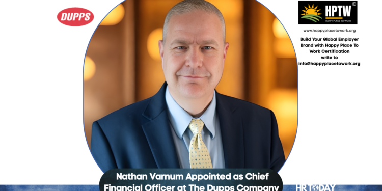 Nathan Varnum Appointed as Chief Financial Officer at The Dupps Company