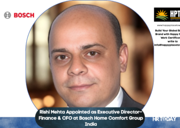 Rishi Mehta Appointed as Executive Director–Finance & CFO at Bosch Home Comfort Group India