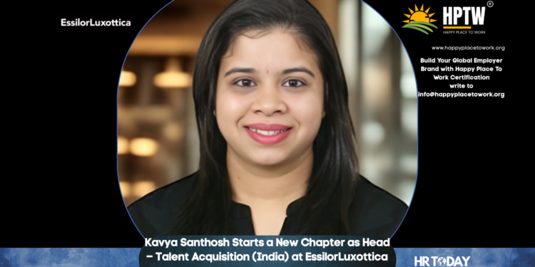 Kavya Santhosh Starts a New Chapter as Head – Talent Acquisition (India) at EssilorLuxottica