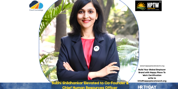 Subhi Shildhankar Elevated to Co-Founder & Chief Human Resources Officer at Cloud Counselage Pvt. Ltd.