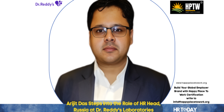 Arijit Das Steps into the Role of HR Head, Russia at Dr. Reddy's Laboratories