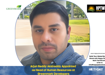 Arjun Reddy Akkireddy Appointed as Head of Human Resources at Greenmark Developers