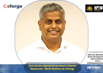Arun Antony Appointed as Head of Human Resources – North America at Coforge