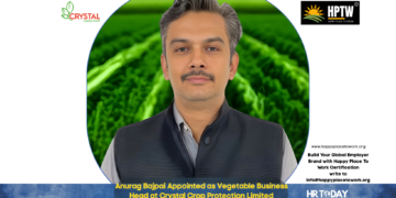 Anurag Bajpai Appointed as Vegetable Business Head at Crystal Crop Protection Limited