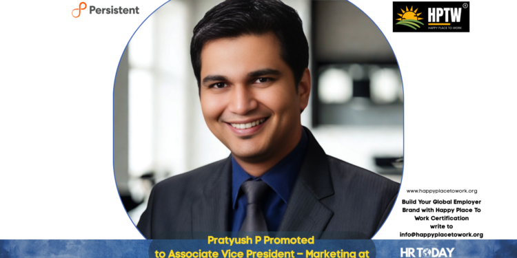 Pratyush P Promoted to Associate Vice President – Marketing at Persistent Systems