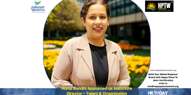 Mansi Gandhi Appointed as Associate Director – Talent & Organization Development at Jubilant Bhartia Group