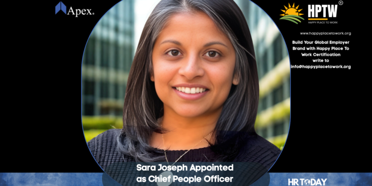 Sara Joseph Appointed as Chief People Officer at Apex Capital Corp