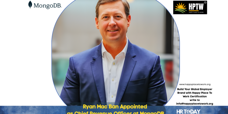 Ryan Mac Ban Appointed as Chief Revenue Officer at MongoDB
