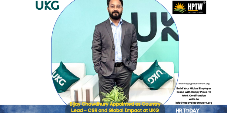 Bijay Chowdhury Appointed as Country Lead - CSR and Global Impact at UKG
