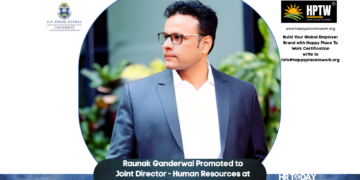 Raunak Ganderwal Promoted to Joint Director - Human Resources at O.P. Jindal Global University