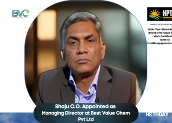 Shaju C.O. Appointed as Managing Director at Best Value Chem Pvt Ltd