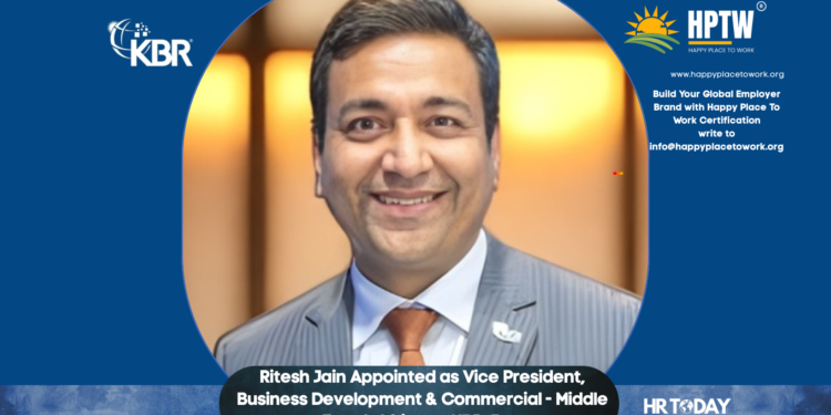 Ritesh Jain Appointed as Vice President, Business Development & Commercial - Middle East & Africa at KBR, Inc.
