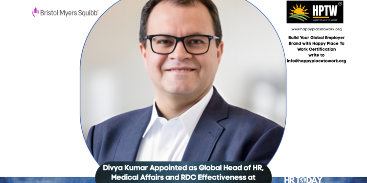 Divya Kumar Appointed as Global Head of HR, Medical Affairs and RDC Effectiveness at Bristol Myers Squibb