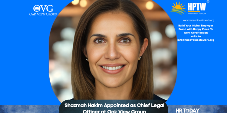 Shazmah Hakim Appointed as Chief Legal Officer at Oak View Group