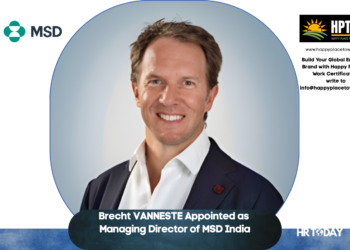 Brecht VANNESTE Appointed as Managing Director of MSD India
