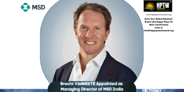 Brecht VANNESTE Appointed as Managing Director of MSD India