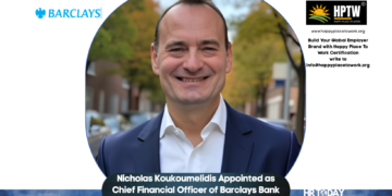 Nicholas Koukoumelidis Appointed as Chief Financial Officer of Barclays Bank PLC