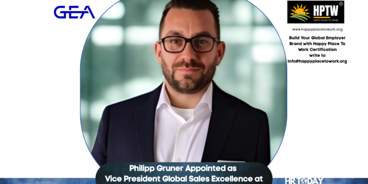 Philipp Gruner Appointed as Vice President Global Sales Excellence at GEA Group