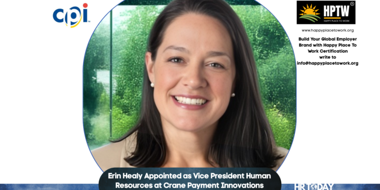 Erin Healy Appointed as Vice President Human Resources at Crane Payment Innovations