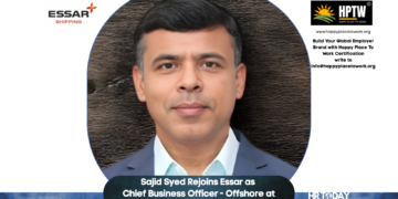 Sajid Syed Rejoins Essar as Chief Business Officer - Offshore at Essar Shipping