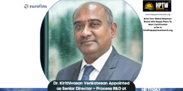 Dr. Kirithivasan Venkatesan Appointed as Senior Director – Process R&D at Eurofins CDMO India