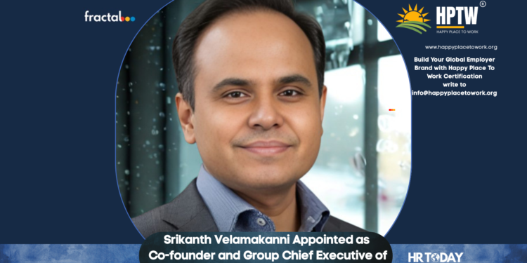 Srikanth Velamakanni Appointed as Co-founder and Group Chief Executive of Fractal
