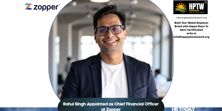 Rahul Singh Appointed as Chief Financial Officer at Zopper
