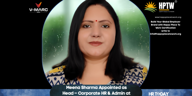 Meena Sharma Appointed as Head – Corporate HR & Admin at V-Marc India Limited