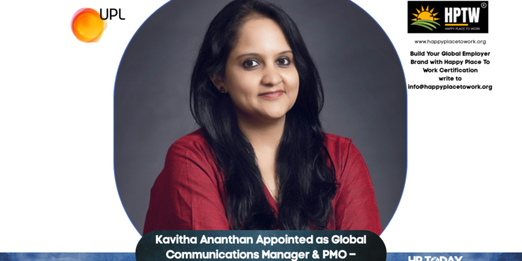 Kavitha Ananthan Appointed as Global Communications Manager & PMO – Marketing at UPL
