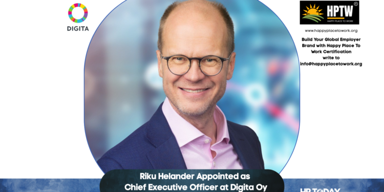 Riku Helander Appointed as Chief Executive Officer at Digita Oy