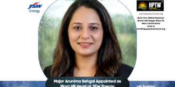 Major Arunima Sehgal Appointed as Plant HR Head at JSW Energy