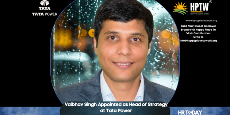 Vaibhav Singh Appointed as Head of Strategy at Tata Power