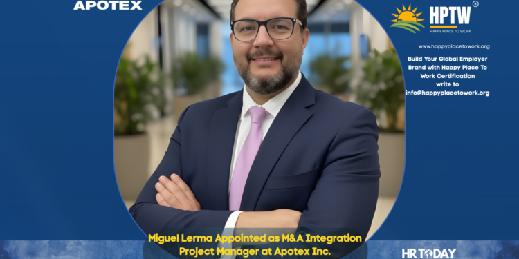 Miguel Lerma Appointed as M&A Integration Project Manager at Apotex Inc.